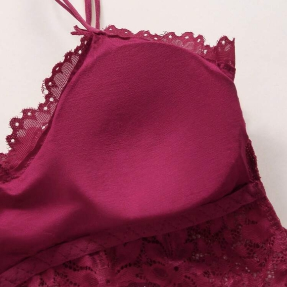 Bundle👝$8~NWT Floral Lace Longline Bra - Picture 4 of 4